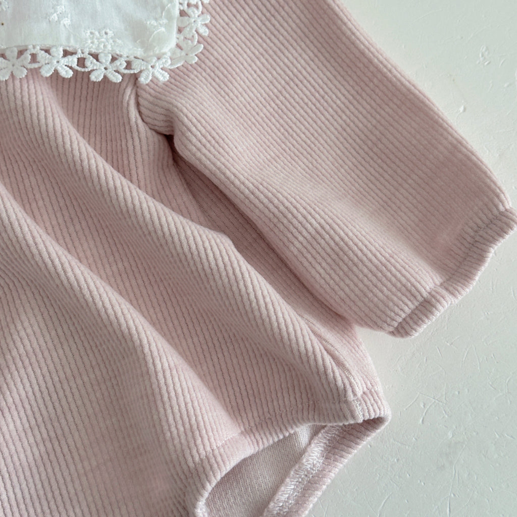 Rosé Lace Romper