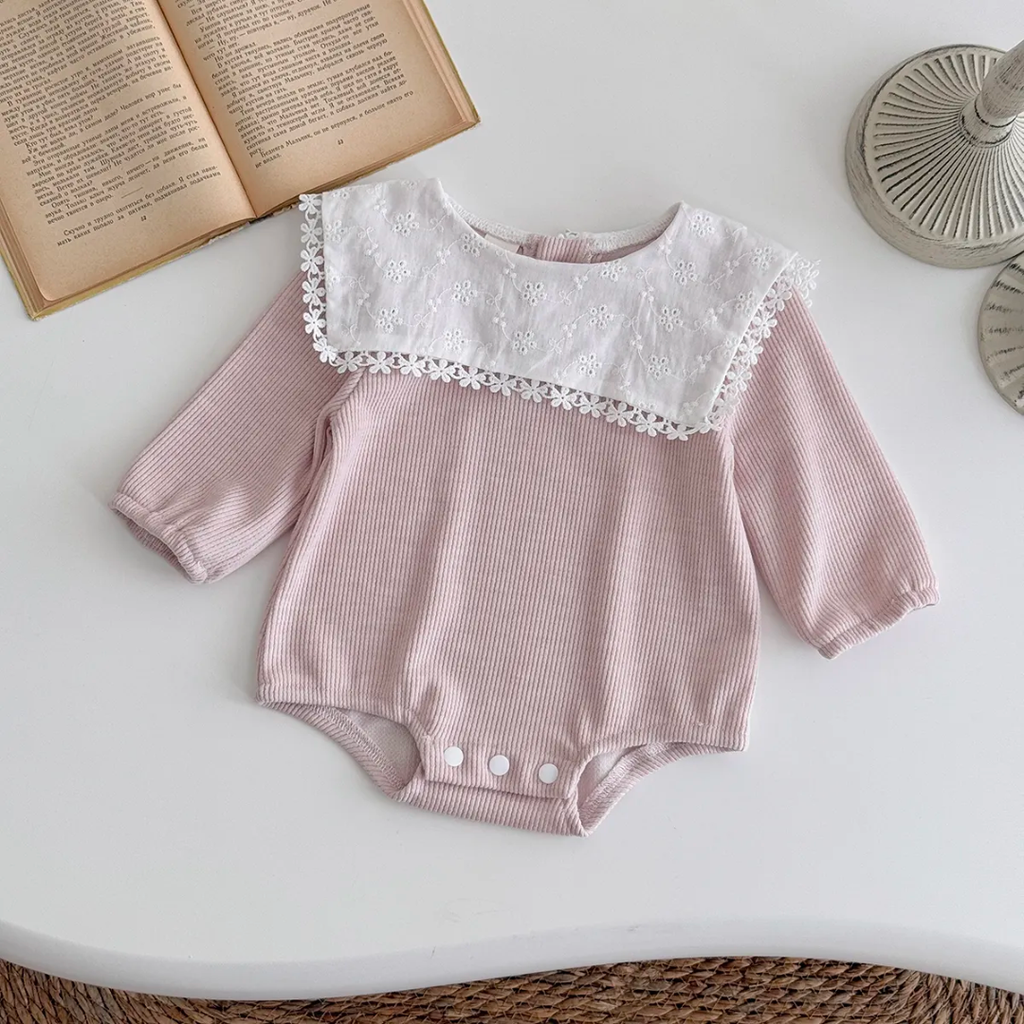 Rosé Lace Romper